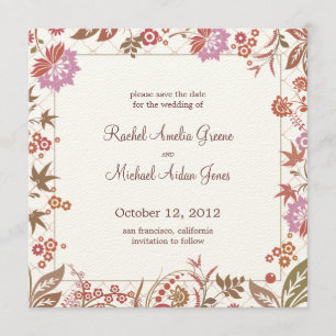 Herbstmedley Save the Date Hochzeitkarte