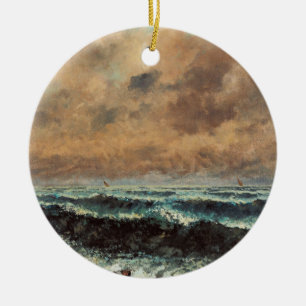 Herbstmeer - Gustave Courbet Keramik Ornament