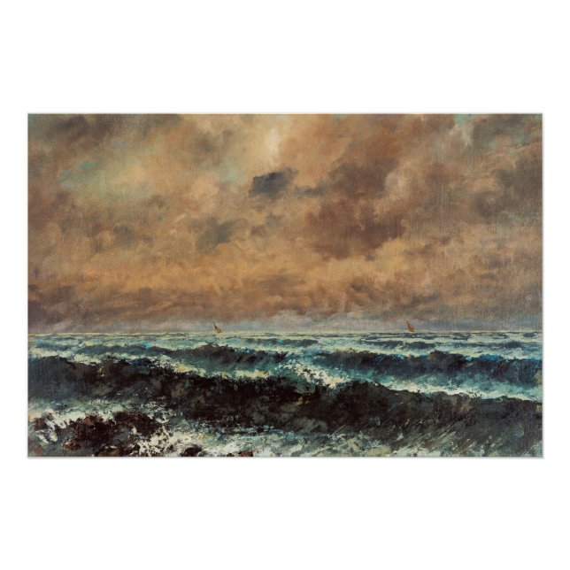 Herbstmeer - Gustave Courbet Poster (Vorderseite)