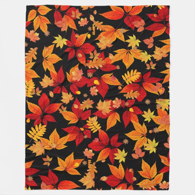 Herbstmitte Fleecedecke (Vorderseite)