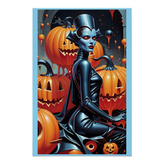 Herbstmode-Wochenende-Hexenkönigin Poster (Vorderseite)