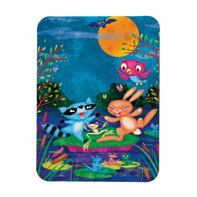 Herbstmond Magnet (Vertikal)