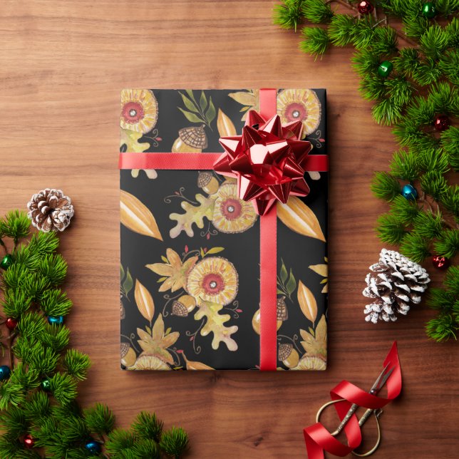 Herbstmood Acorn Geschenkpapier (Feiertagsgeschenk)