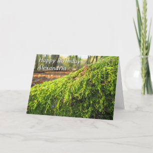 Herbstmoos in Sunshine - Custom Birthday Card Karte