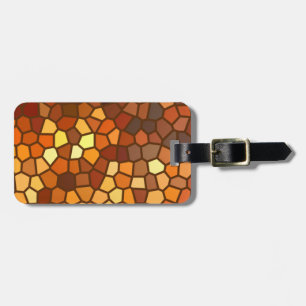 Herbstmosaik Abstrakt Gepäckanhänger