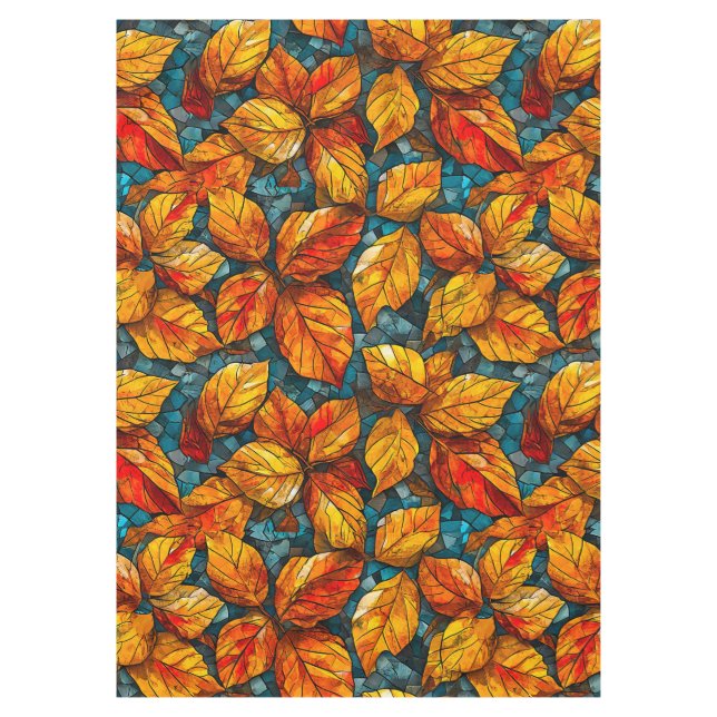 Herbstmosaikmuster Tischdecke (Vorderseite)
