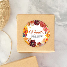 Herbstmotiv Gefälligkeitsaufkleber Runder Aufkleber