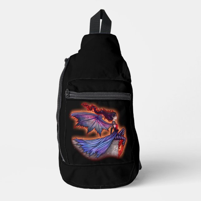 Herbstmühle Druckknopfbeutel Crossbody Bag (Vorderseite)