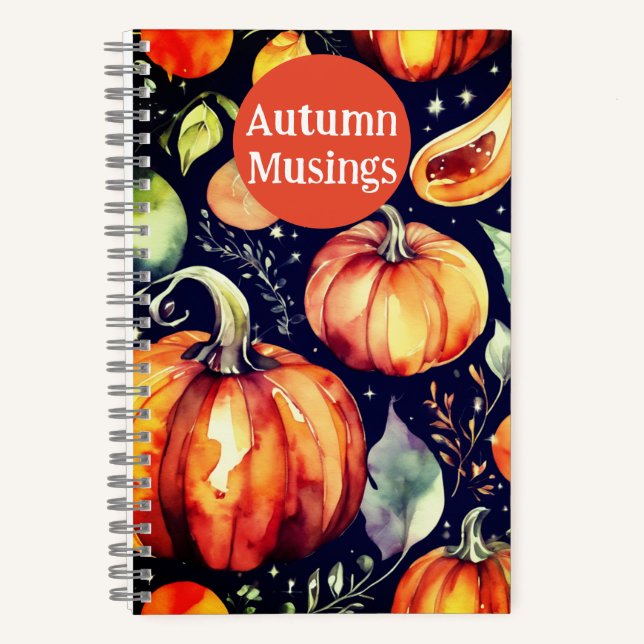 Herbstmuscheln Notizbuch (Vorderseite)