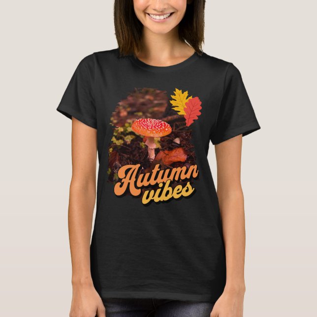 Herbstmuscheln, roter Pilz T-Shirt (Vorderseite)