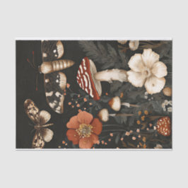 Herbstmuscheln und Blume fallen fallen Seidenpapier