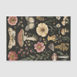 Herbstmuscheln und Blume fallen fallen Seidenpapier