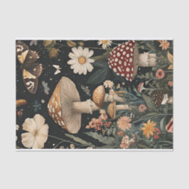 Herbstmuscheln und Blume fallen fallen Seidenpapier