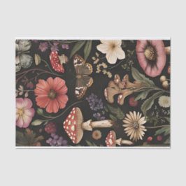 Herbstmuscheln und Blume fallen fallen Seidenpapier