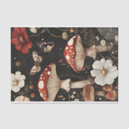 Herbstmuscheln und Blume fallen fallen Seidenpapier