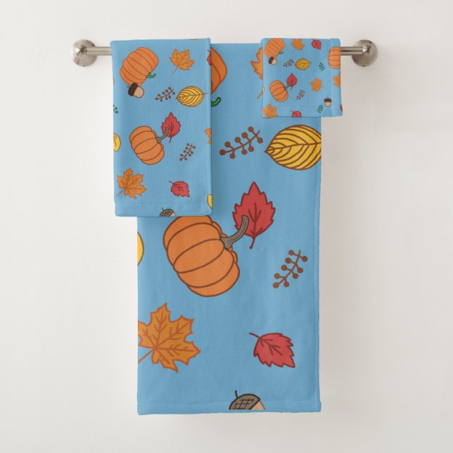 Herbstmuster Badhandtuch Set (Insitu)