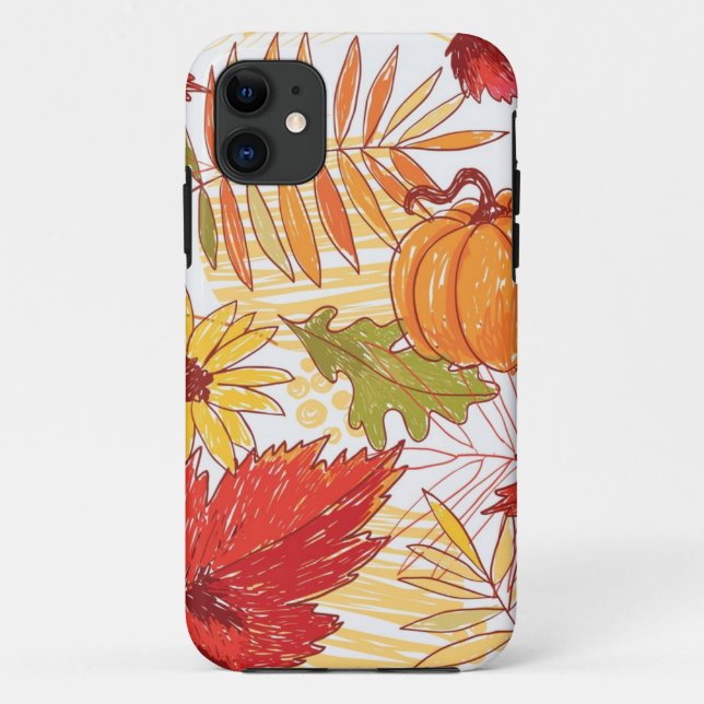 Herbstmuster Case-Mate iPhone Hülle (Rückseite)