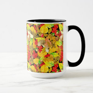 Herbstmuster der Wasserfarbe Tasse