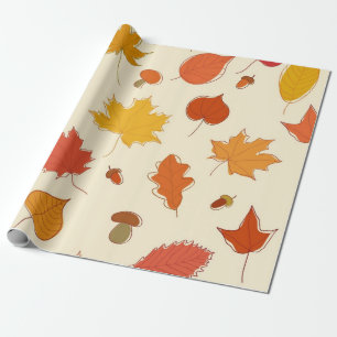 Herbstmuster Geschenkpapier