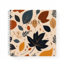 Herbstmuster Herbstmapfelleaf Notebook