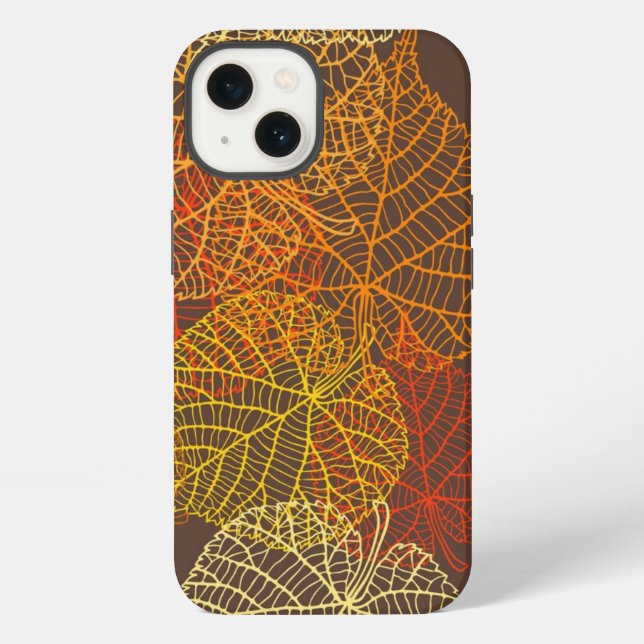 Herbstmuster iPhone Hülle (Rückseite)