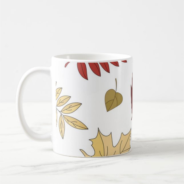 Herbstmuster Kaffeetasse (Links)