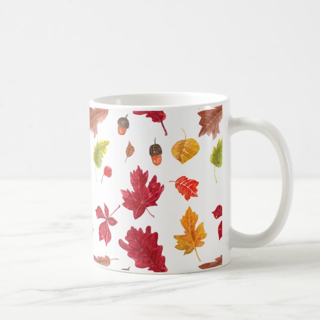 Herbstmuster Kaffeetasse (Rechts)
