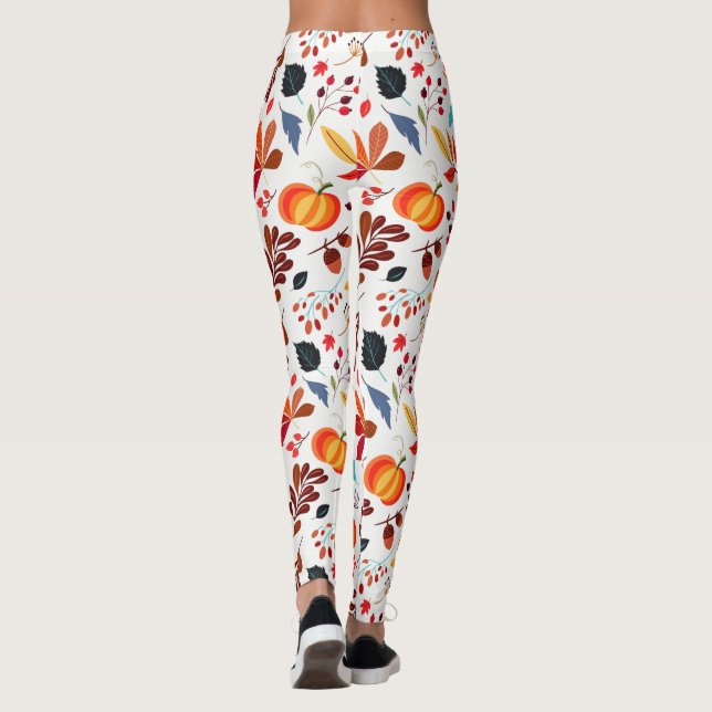 Herbstmuster Leggings (Rückseite)