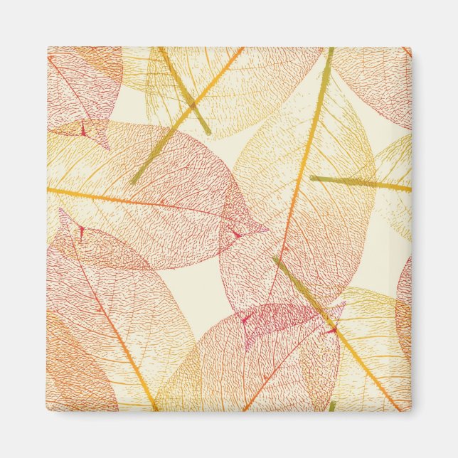Herbstmuster Magnet (Vorne)