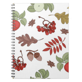 Herbstmuster Notizblock