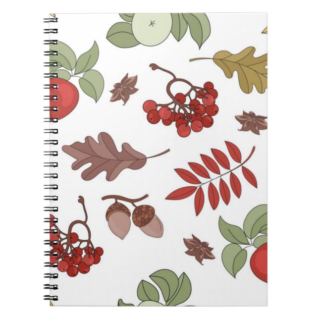 Herbstmuster Notizblock (Vorderseite)