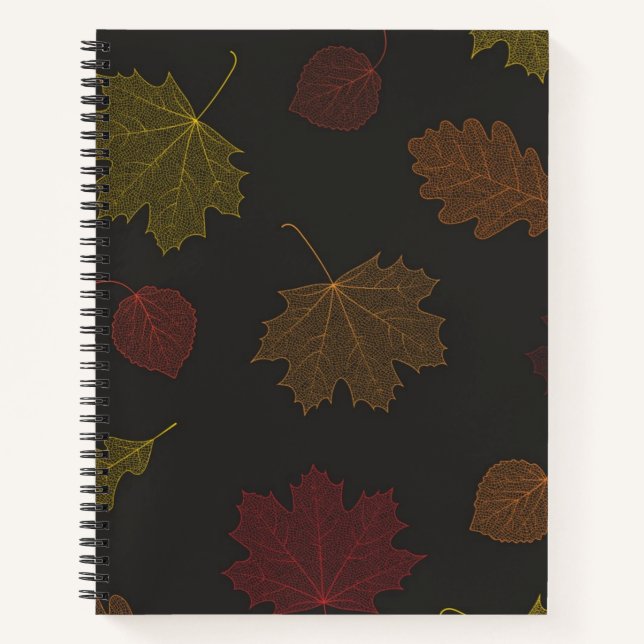 Herbstmuster Notizbuch (Vorderseite)
