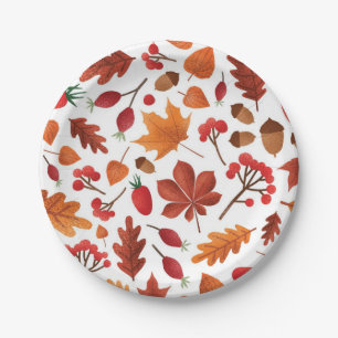 Herbstmuster Pappteller
