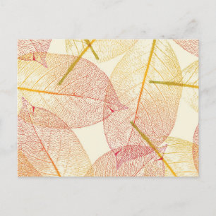 Herbstmuster Postkarte