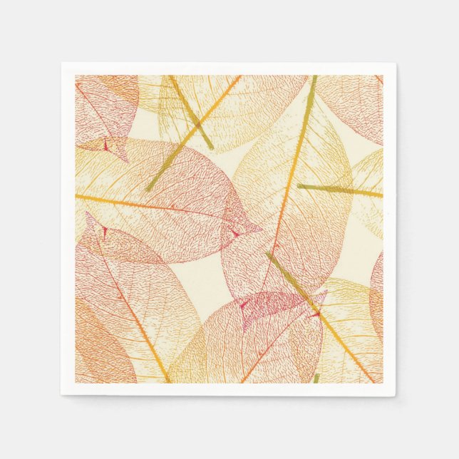 Herbstmuster Serviette (Vorderseite)