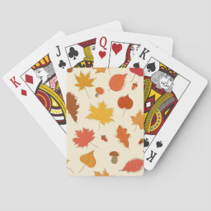 Herbstmuster Spielkarten