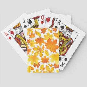 Herbstmuster Spielkarten