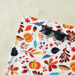 Herbstmuster Strand Handtuch