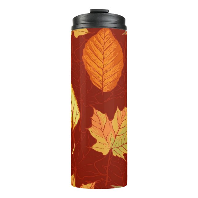 Herbstmuster Thermosbecher (Vorderseite)