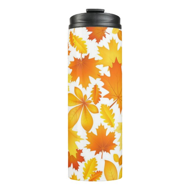 Herbstmuster Thermosbecher (Vorderseite)