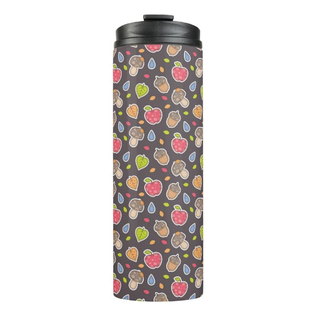 Herbstmuster Thermosbecher (Vorderseite)