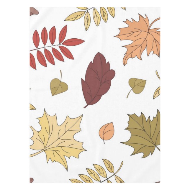 Herbstmuster Tischdecke (Vorderseite)