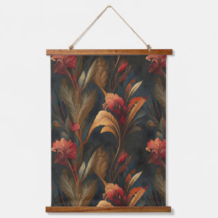Herbstnächte Wandteppich Mit Holzrahmen