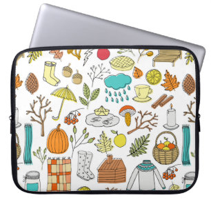 Herbstnahtloses Muster Laptopschutzhülle