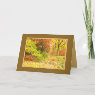 "HERBSTPALETTE" (MIT FARBE ÜBERSCHWEMMTE WÄLDER/FO KARTE