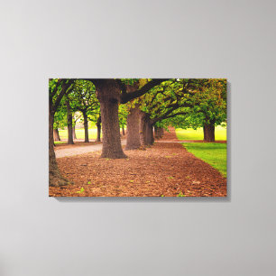 Herbstpark Leinwanddruck