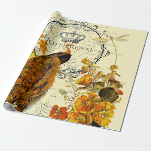 Herbstpfau Geschenkpapier