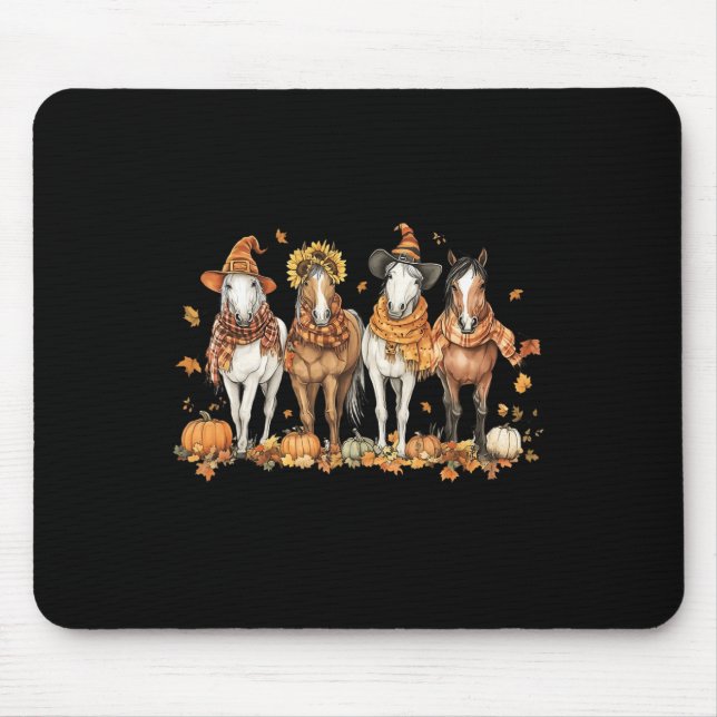Herbstpferd-Erntedank - Herbstwoche Mousepad (Vorne)