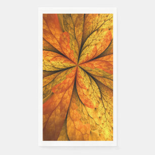 Herbstpflanze, moderne abstrakte fraktale Kunstbla Serviette