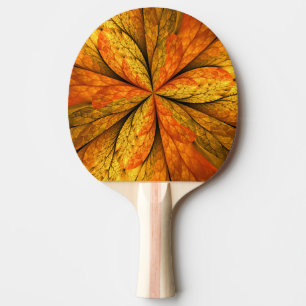 Herbstpflanze, moderne abstrakte fraktale Kunstbla Tischtennis Schläger